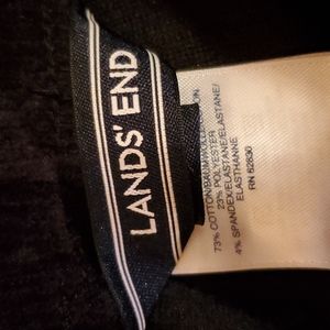Lands' End Black Corduroy Skirt